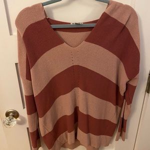 F21 Striped Sweater